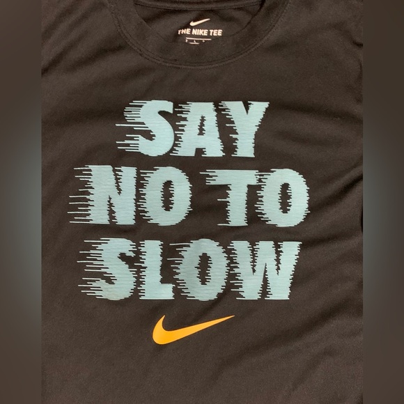 Nike 6-7 Years Boys' Sportswear Dri-Fit Say No To Slow Graphic Polyester T-Shirt - Picture 2 of 4